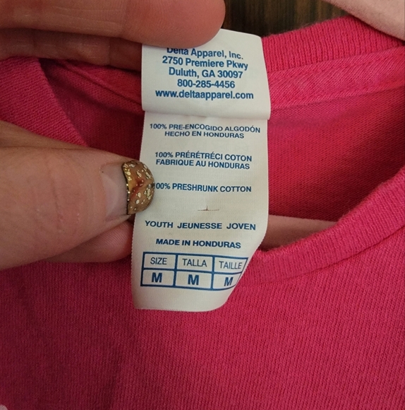 Delta Girls Pink Tshirt - Picture 4 of 8